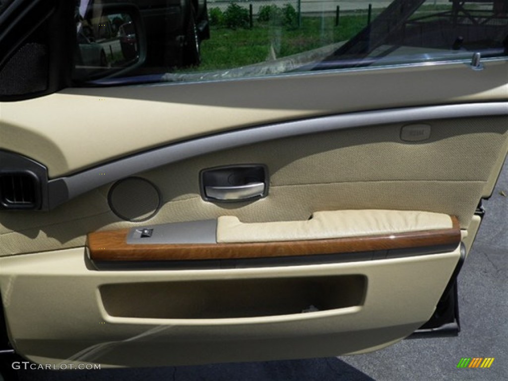 2003 7 Series 745Li Sedan - Jet Black / Dark Beige/Beige III photo #29
