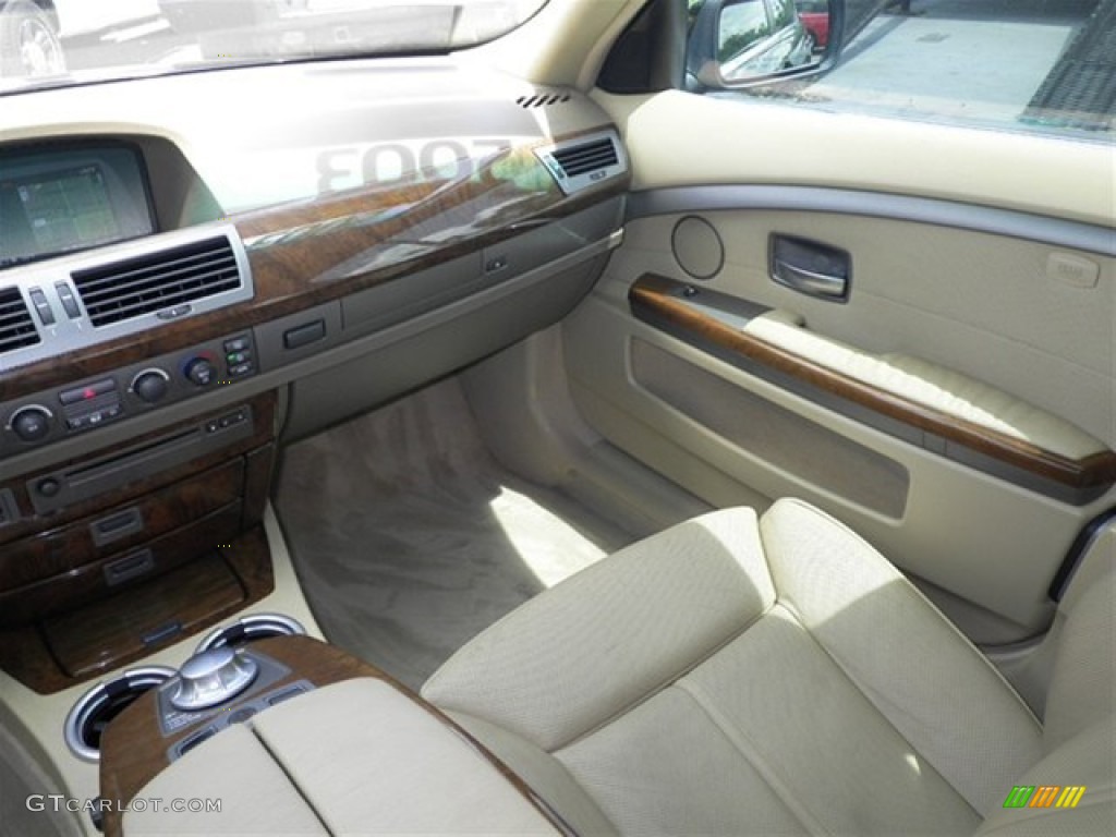 2003 7 Series 745Li Sedan - Jet Black / Dark Beige/Beige III photo #40