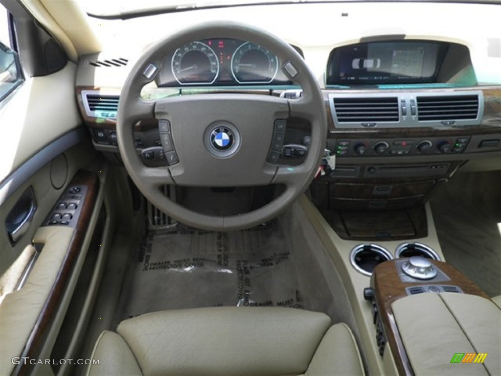 2003 7 Series 745Li Sedan - Jet Black / Dark Beige/Beige III photo #41