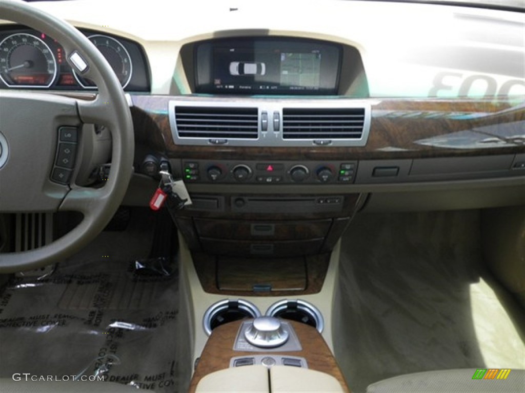 2003 7 Series 745Li Sedan - Jet Black / Dark Beige/Beige III photo #44