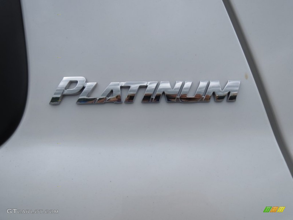 2012 Sequoia Platinum 4WD - Blizzard White Pearl / Red Rock photo #13