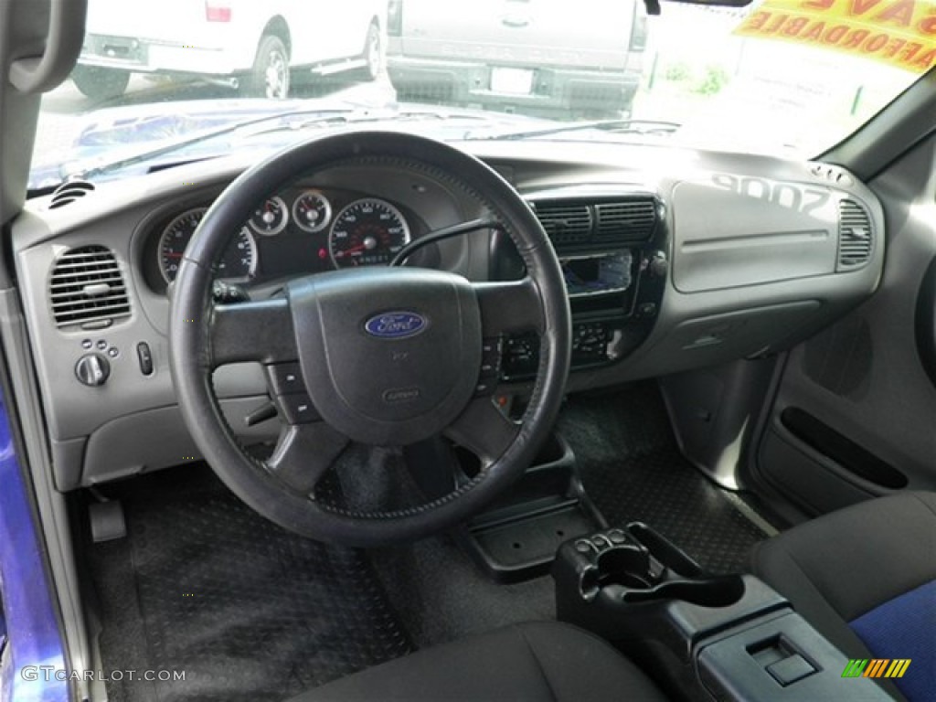 Ebony Black/Blue Interior 2006 Ford Ranger STX SuperCab Photo #70169717