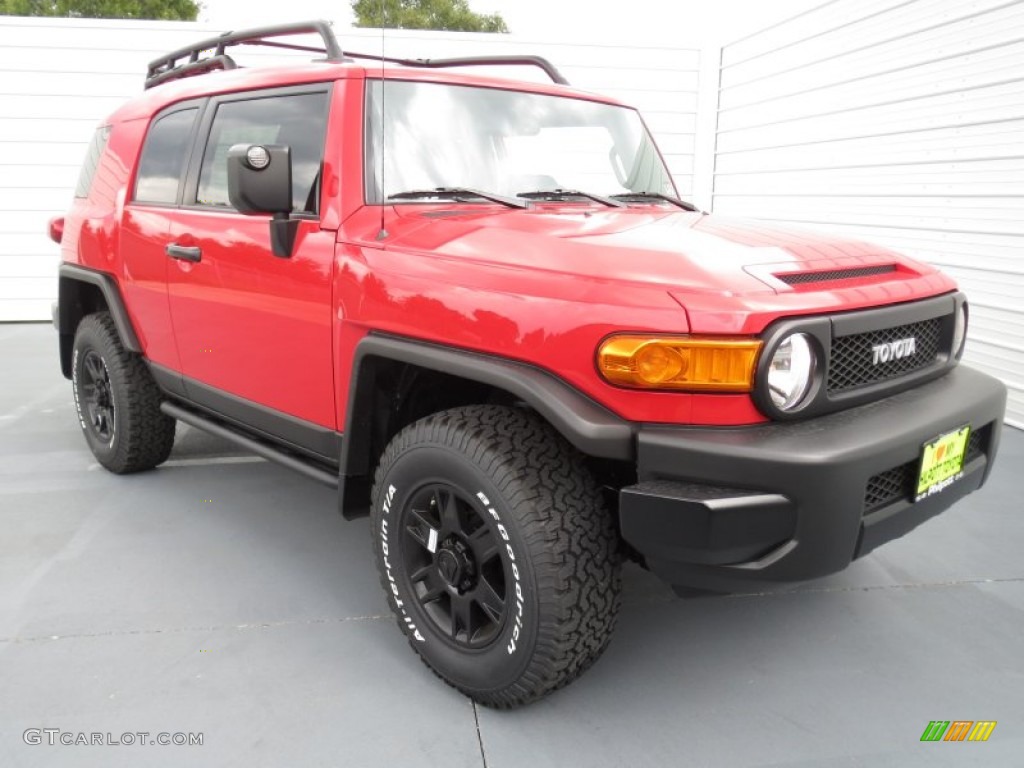 2012 FJ Cruiser Trail Teams Special Edition 4WD - Radiant Red / Dark Charcoal/Red photo #1