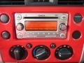 2012 Toyota FJ Cruiser Dark Charcoal/Red Interior Audio System Photo