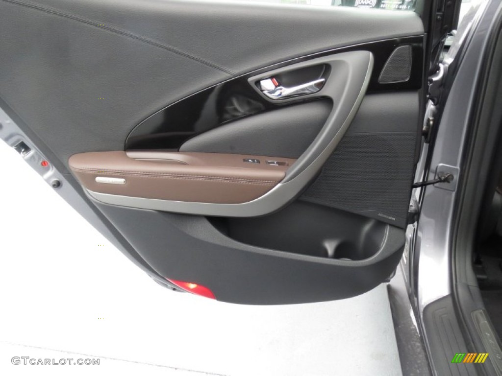2012 Hyundai Azera Standard Azera Model Chestnut Brown Door Panel Photo #70170380