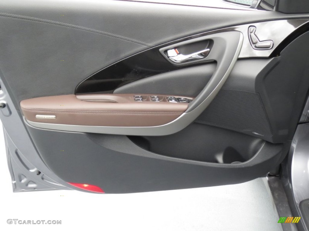 2012 Hyundai Azera Standard Azera Model Chestnut Brown Door Panel Photo #70170404