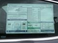  2012 Azera  Window Sticker