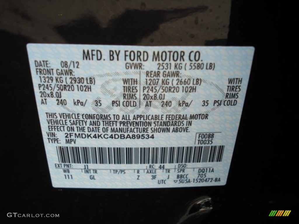 2013 Edge Color Code J1 for Kodiak Brown Metallic Photo #70174232