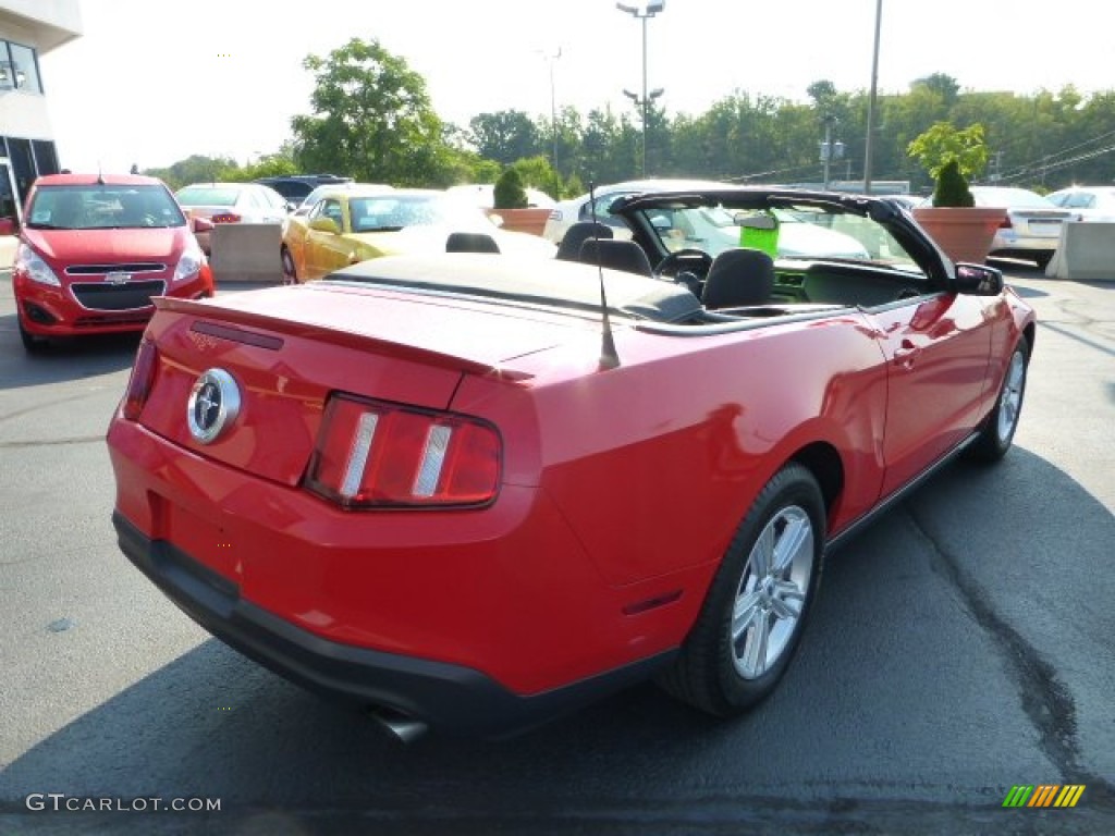 2012 Mustang V6 Convertible - Race Red / Charcoal Black photo #3