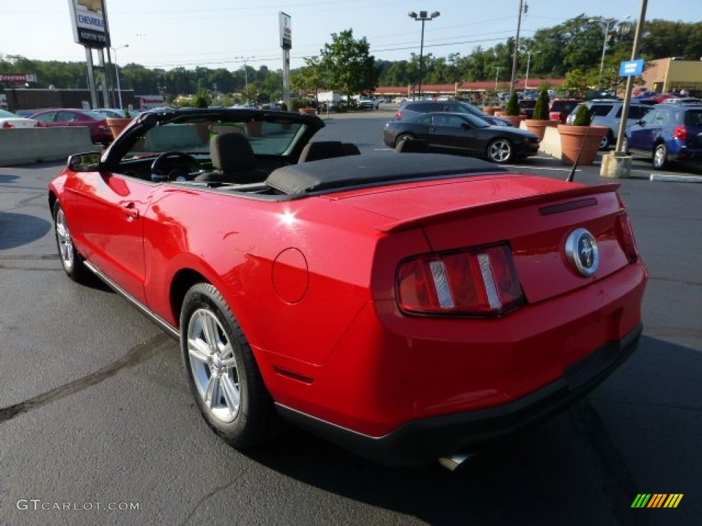 2012 Mustang V6 Convertible - Race Red / Charcoal Black photo #5