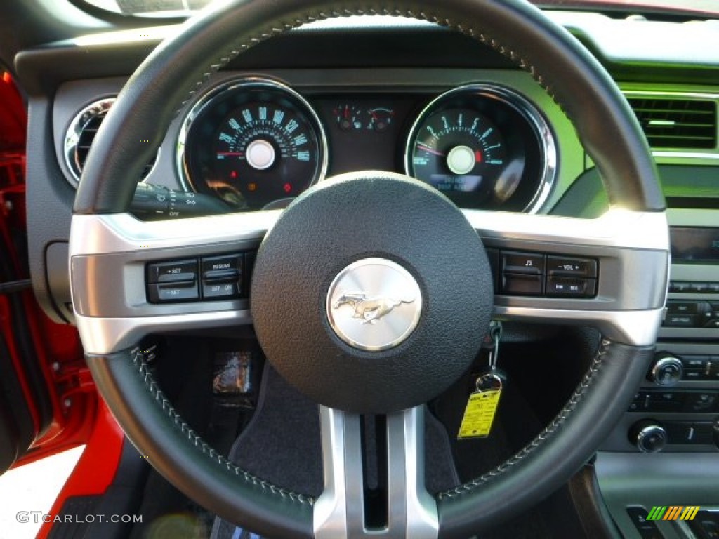 2012 Mustang V6 Convertible - Race Red / Charcoal Black photo #17