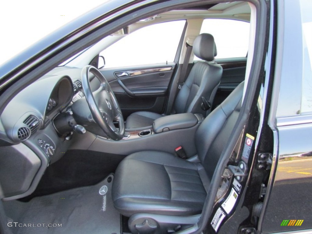 Black Interior 2006 Mercedes-Benz C 280 4Matic Luxury Photo #70175642