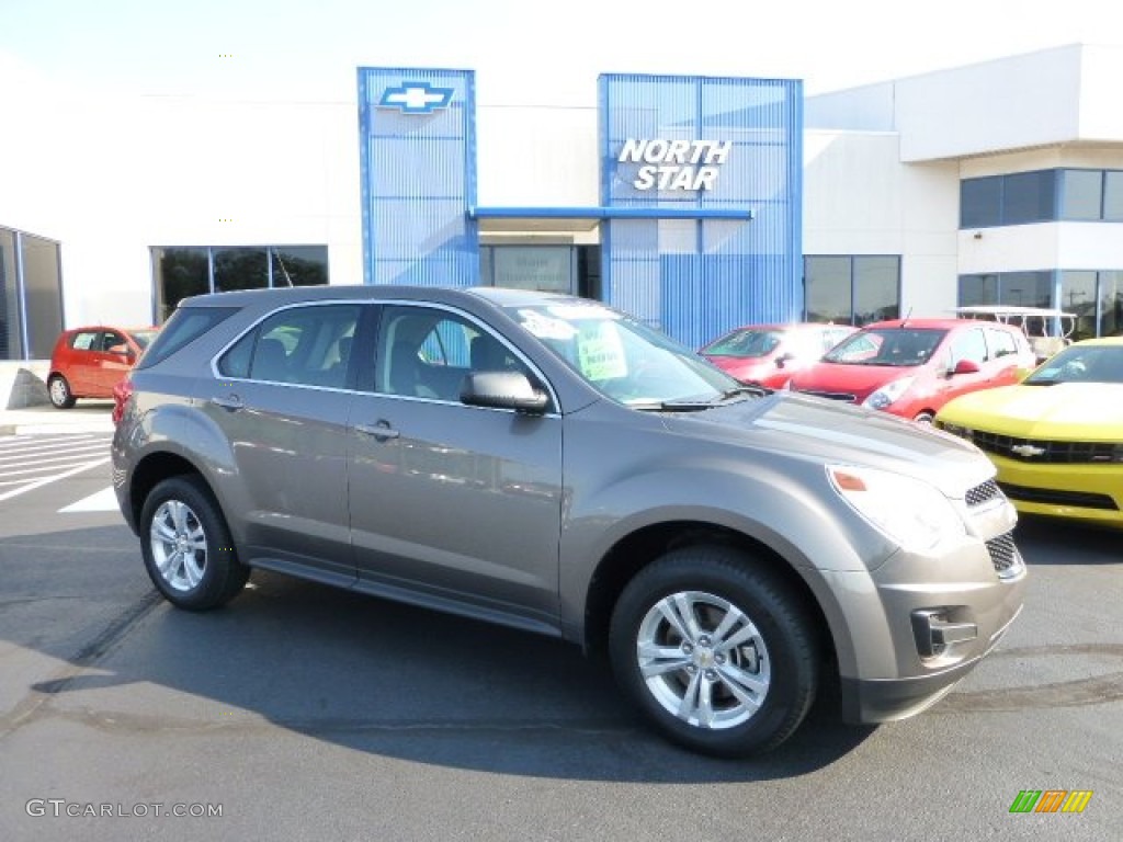 2010 Equinox LS - Mocha Steel Metallic / Jet Black/Light Titanium photo #1