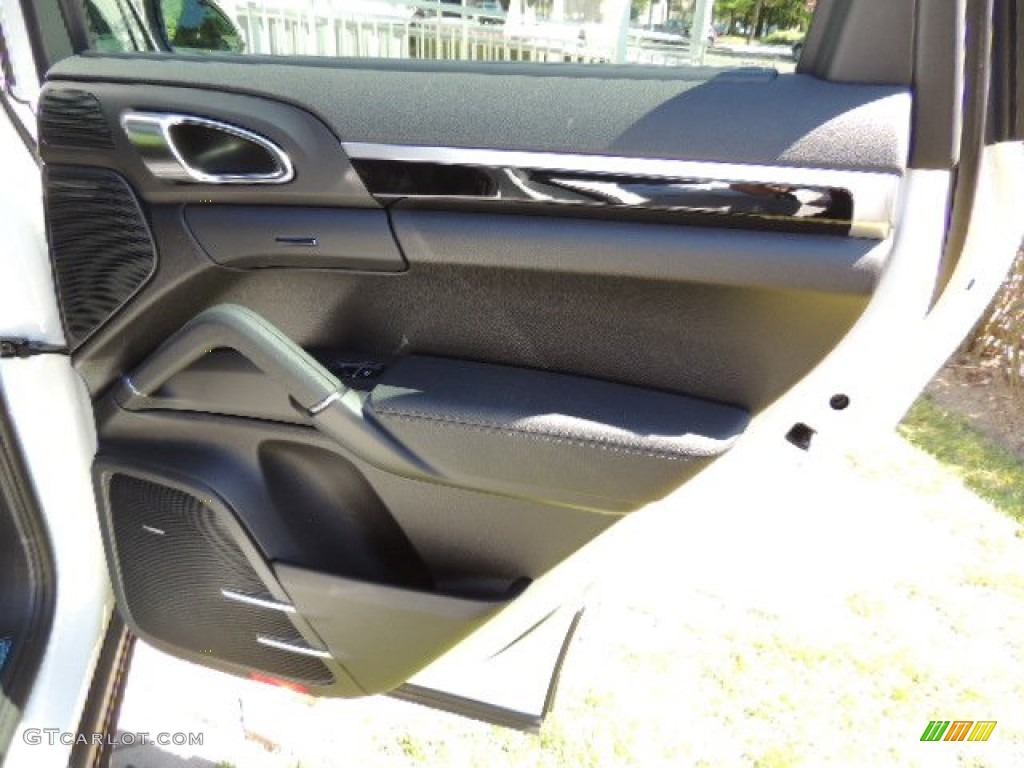 2013 Porsche Cayenne S Hybrid Black Door Panel Photo #70178954