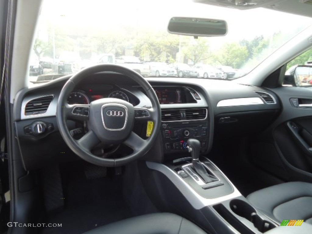 2010 Audi A4 2.0T quattro Avant Black Dashboard Photo #70180424