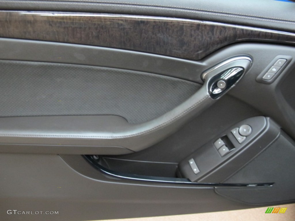 2011 Cadillac CTS -V Coupe Ebony Door Panel Photo #70180676
