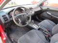 Black 2002 Honda Civic EX Coupe Interior Color