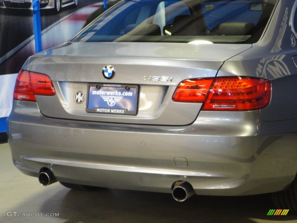 2011 3 Series 335i xDrive Coupe - Space Gray Metallic / Black Dakota Leather photo #8