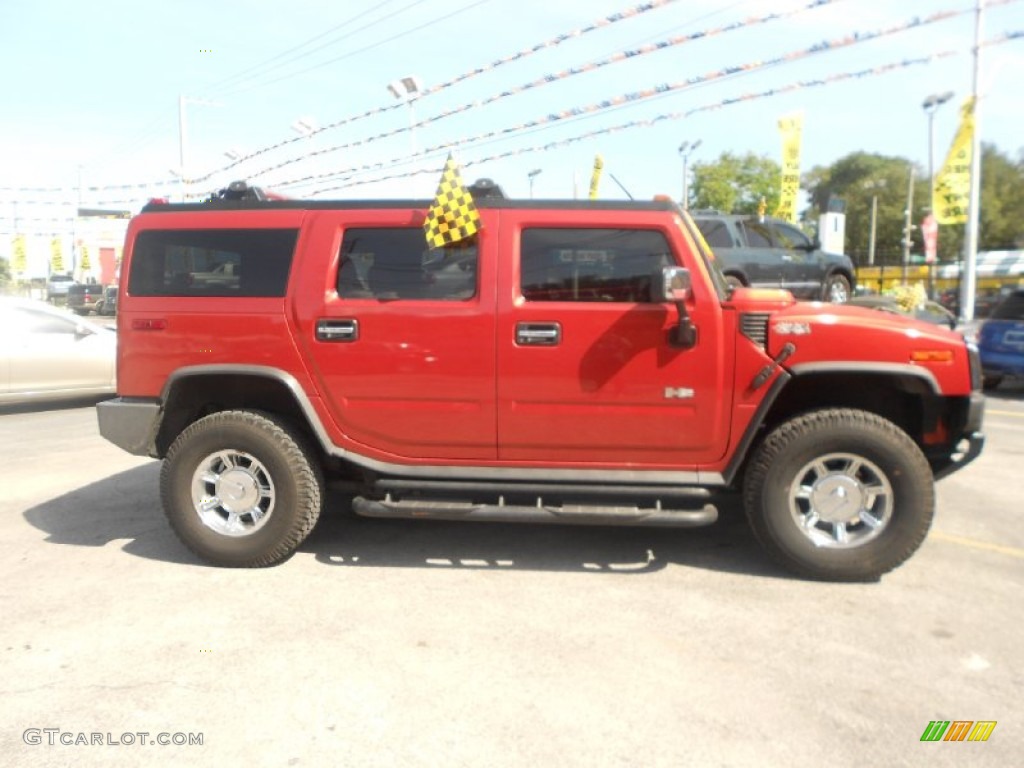 2003 H2 SUV - Sunset Orange Metallic / Wheat photo #5