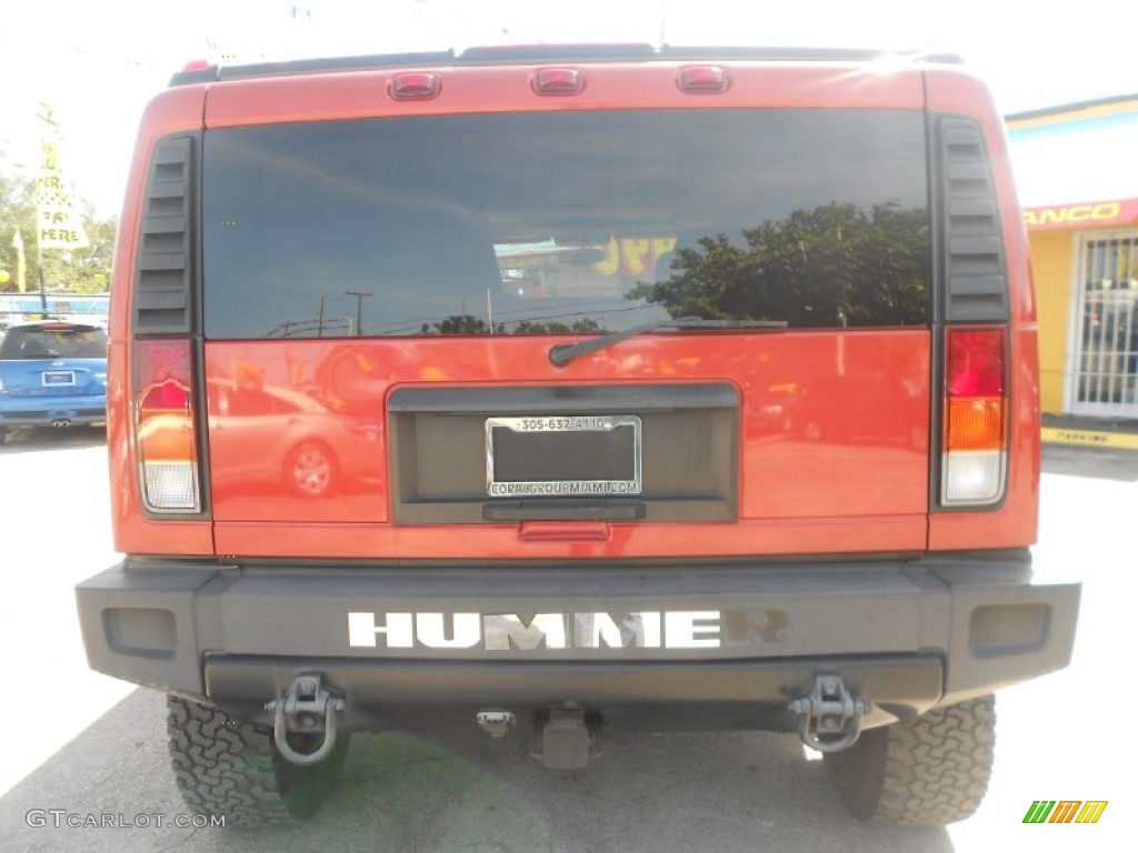 2003 H2 SUV - Sunset Orange Metallic / Wheat photo #7