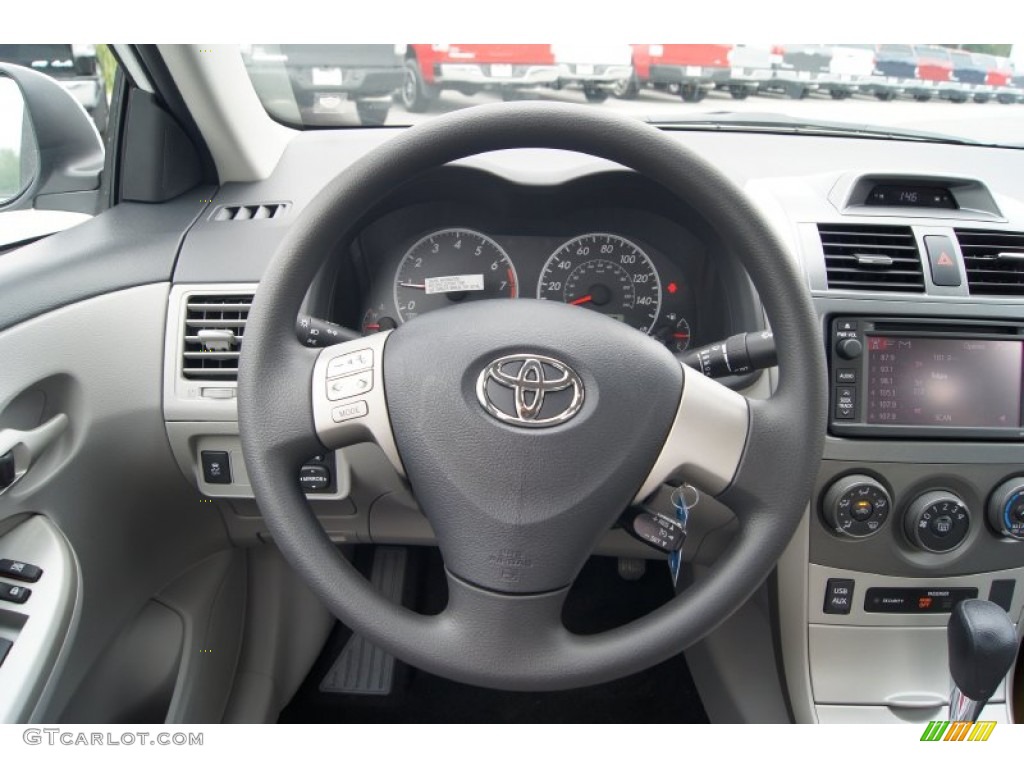 2013 Toyota Corolla LE Ash Steering Wheel Photo #70182251
