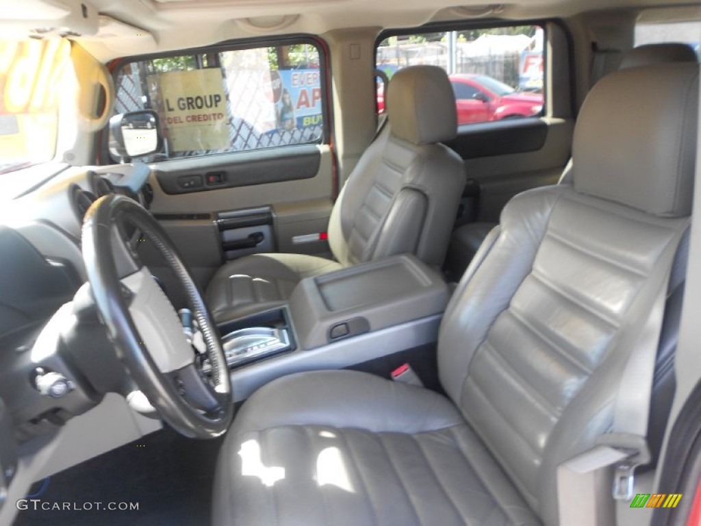 2003 H2 SUV - Sunset Orange Metallic / Wheat photo #21