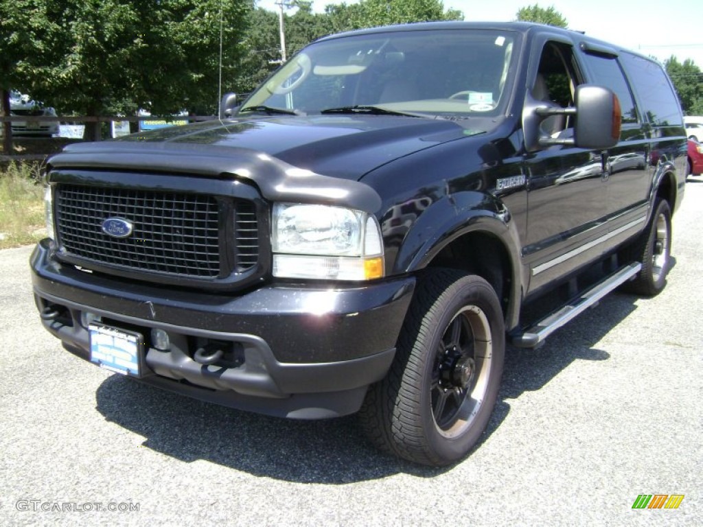 2004 Excursion Limited 4x4 - Black / Medium Parchment photo #1