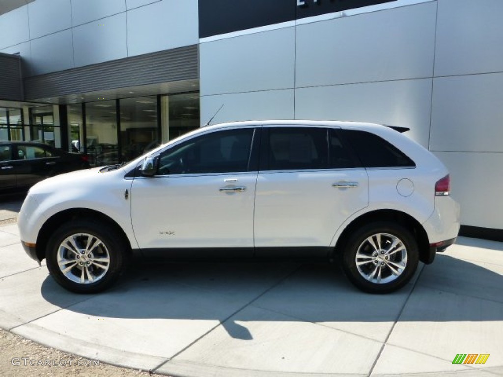 2010 MKX AWD - White Platinum Tri-Coat / Charcoal Black photo #2