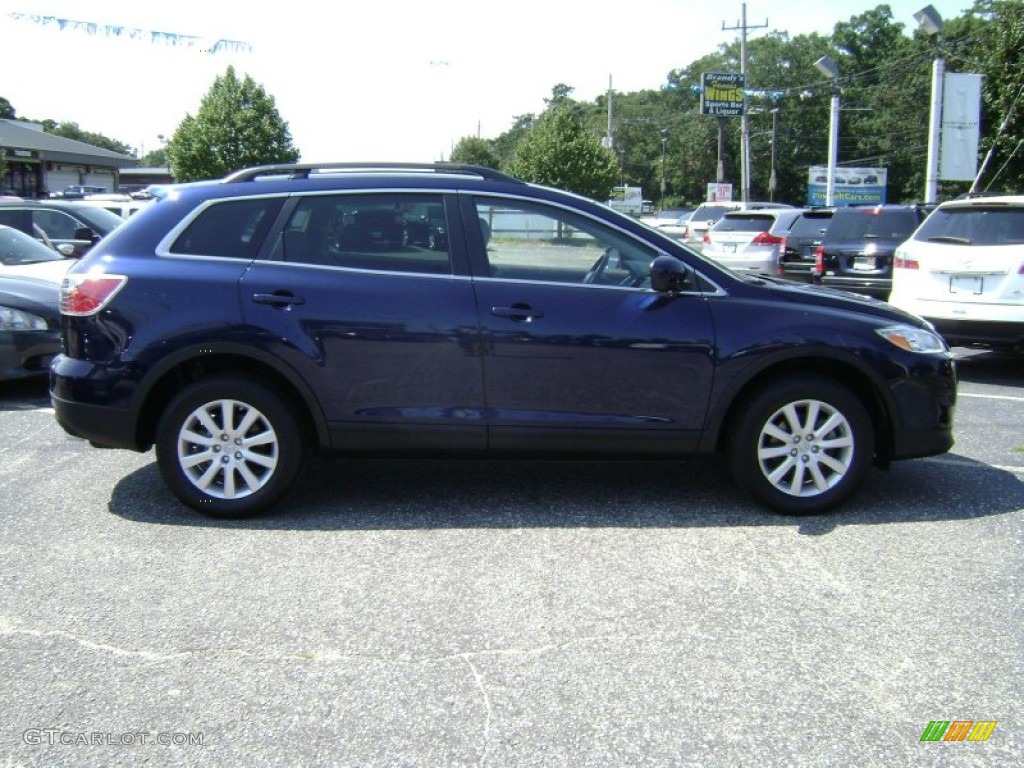 2010 CX-9 Touring AWD - Stormy Blue Mica / Sand photo #7