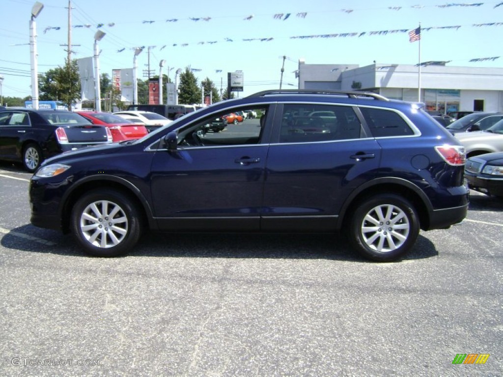 2010 CX-9 Touring AWD - Stormy Blue Mica / Sand photo #9