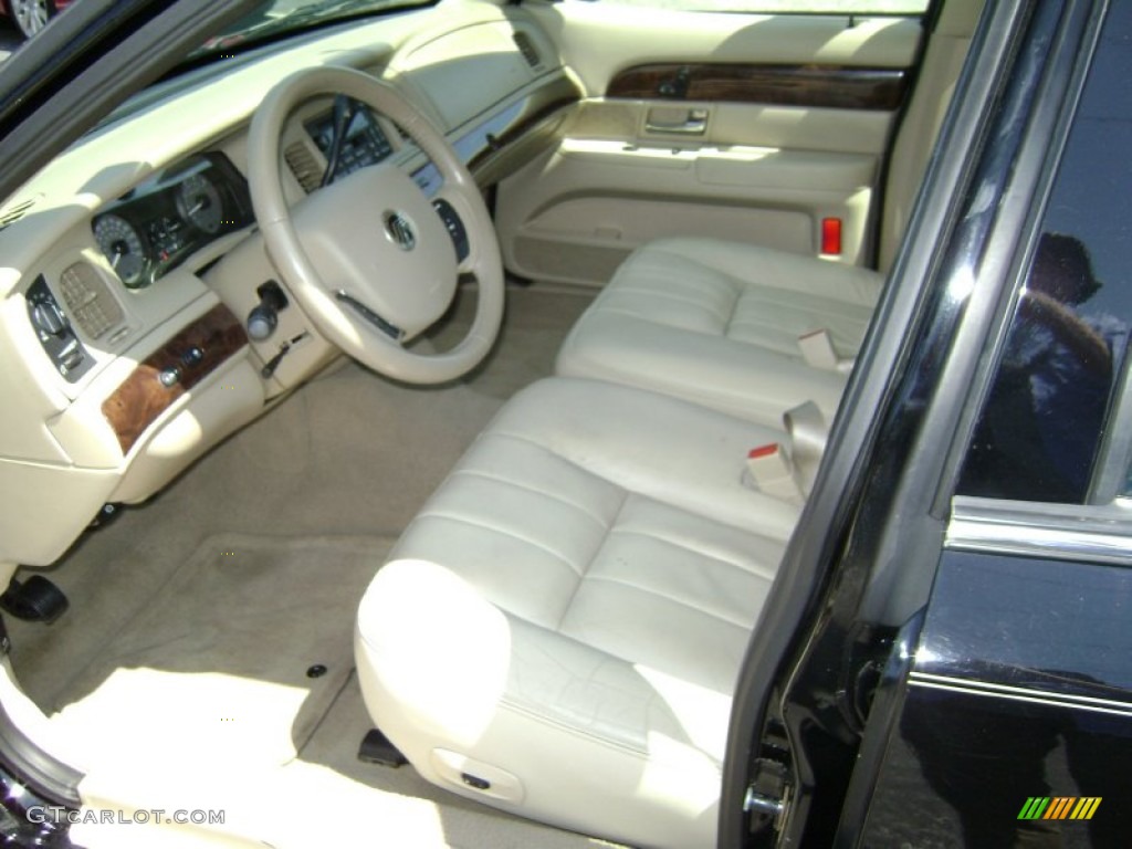 2008 Grand Marquis LS - Black Clearcoat / Light Camel photo #10