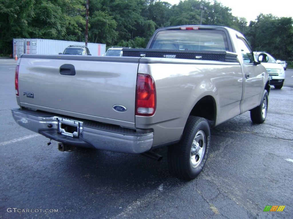 2004 F150 XLT Heritage Regular Cab 4x4 - Arizona Beige Metallic / Heritage Medium Parchment photo #4