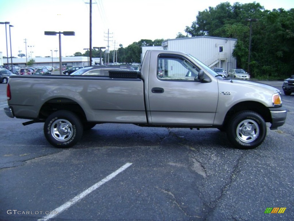2004 F150 XLT Heritage Regular Cab 4x4 - Arizona Beige Metallic / Heritage Medium Parchment photo #7