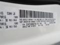 PW3: White 2013 Dodge Journey SE Color Code