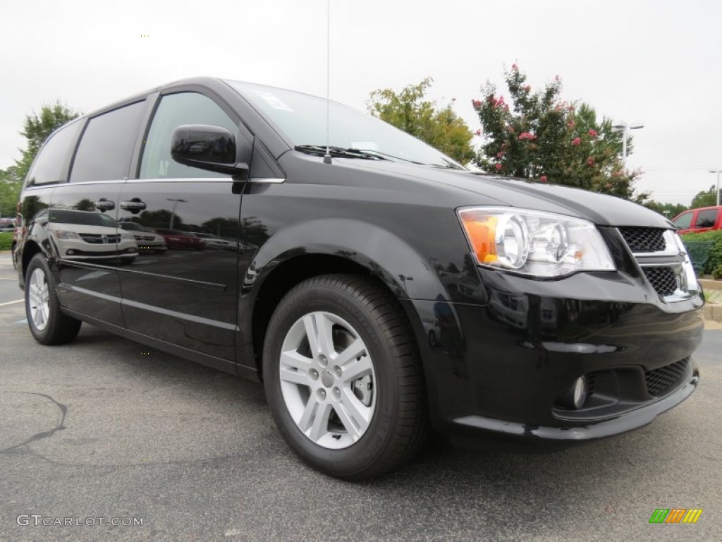 2013 Grand Caravan Crew - Brilliant Black Crystal Pearl / Black/Light Graystone photo #4