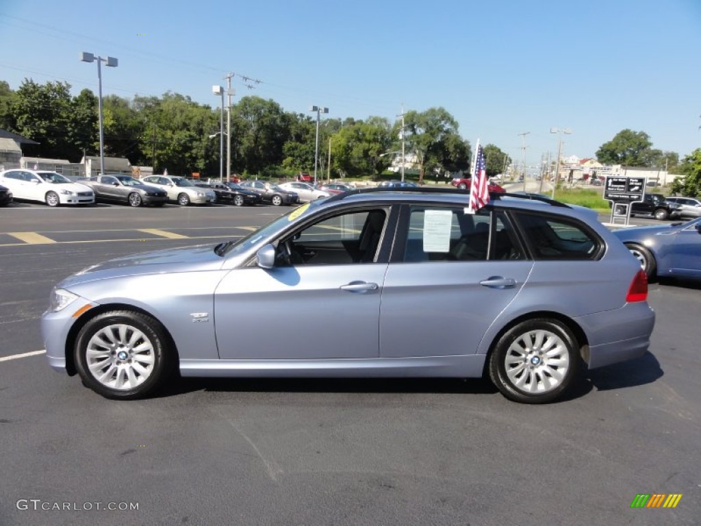 2009 3 Series 328xi Sport Wagon - Blue Water Metallic / Black photo #11