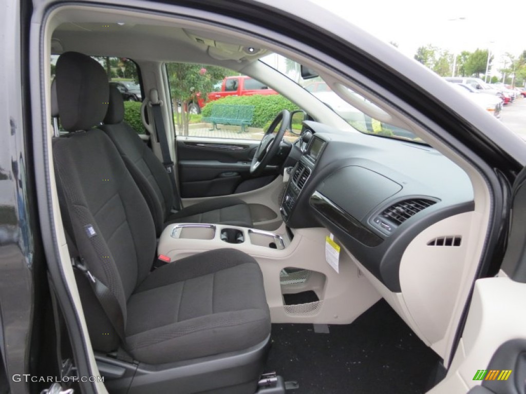 Black/Light Graystone Interior 2013 Dodge Grand Caravan Crew Photo #70186520