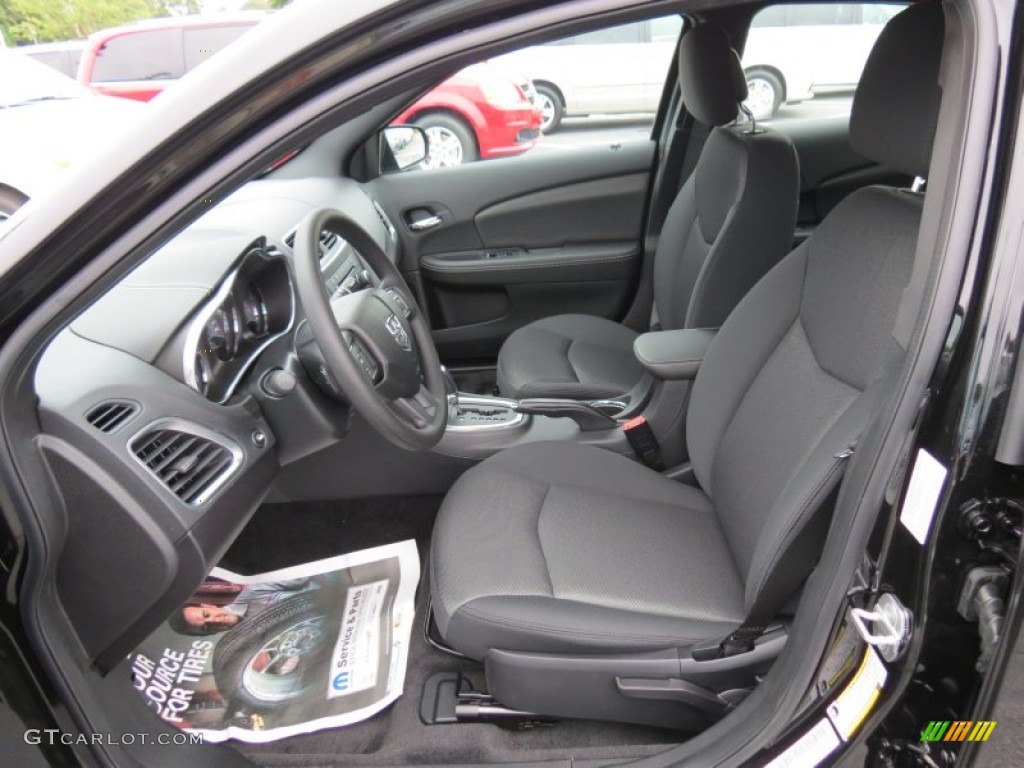 Black Interior 2013 Dodge Avenger SE Photo #70186805