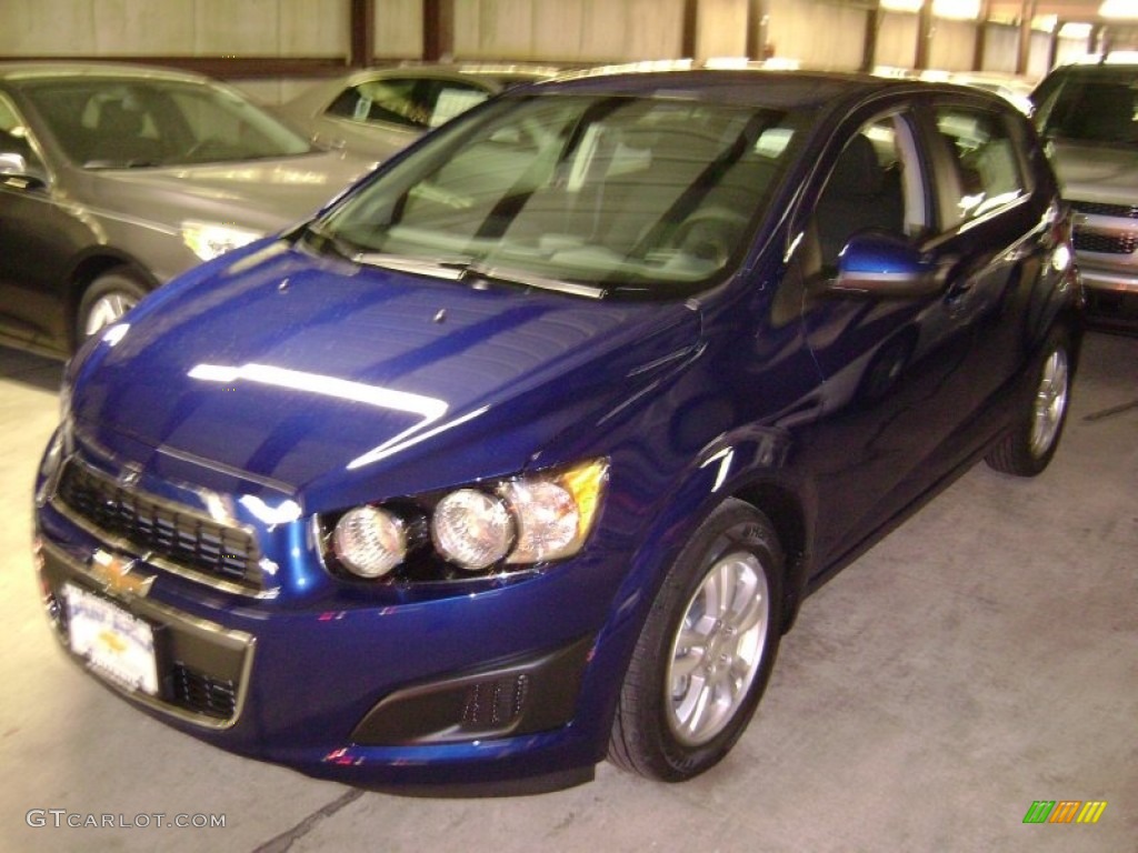 2013 Sonic LT Hatch - Blue Topaz Metallic / Jet Black/Dark Titanium photo #1