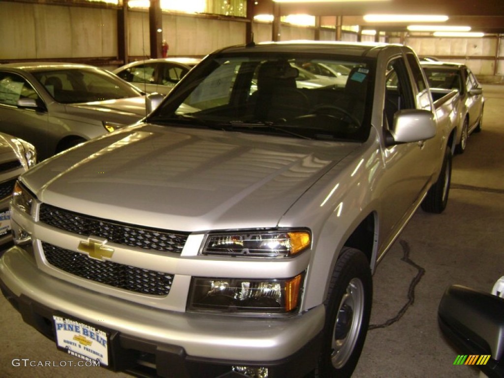 2012 Colorado Work Truck Extended Cab - Sheer Silver Metallic / Ebony photo #1