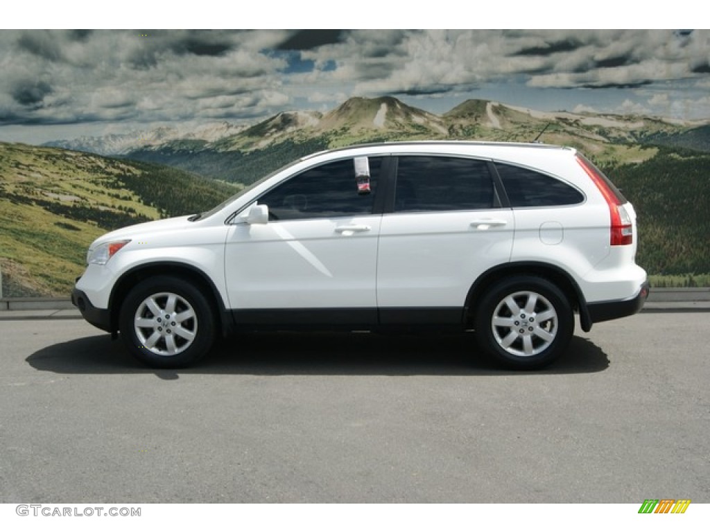 2008 CR-V EX-L 4WD - Taffeta White / Gray photo #5