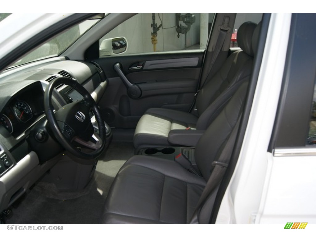 2008 CR-V EX-L 4WD - Taffeta White / Gray photo #14