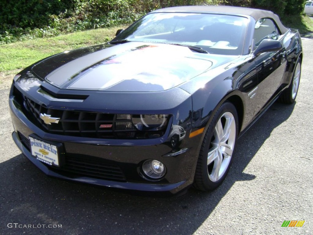 2012 Camaro SS/RS Convertible - Black / Black photo #1