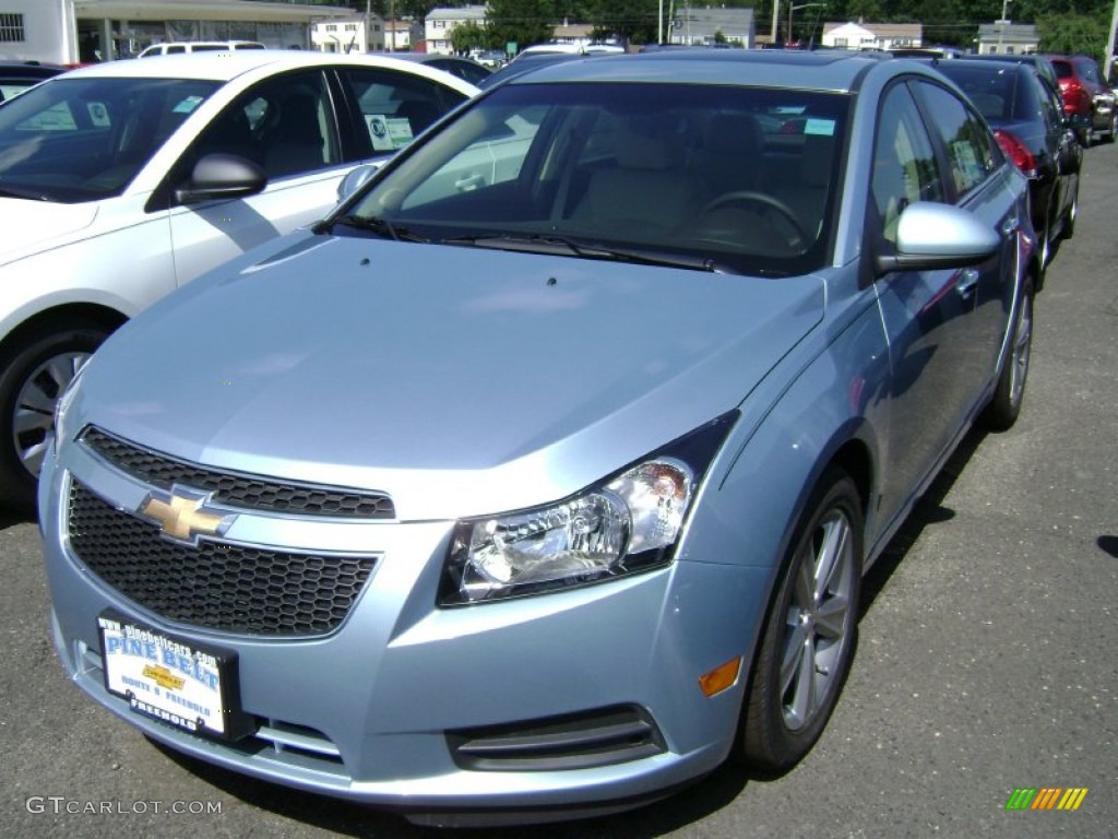 2012 Cruze LT - Ice Blue Metallic / Cocoa/Light Neutral photo #1