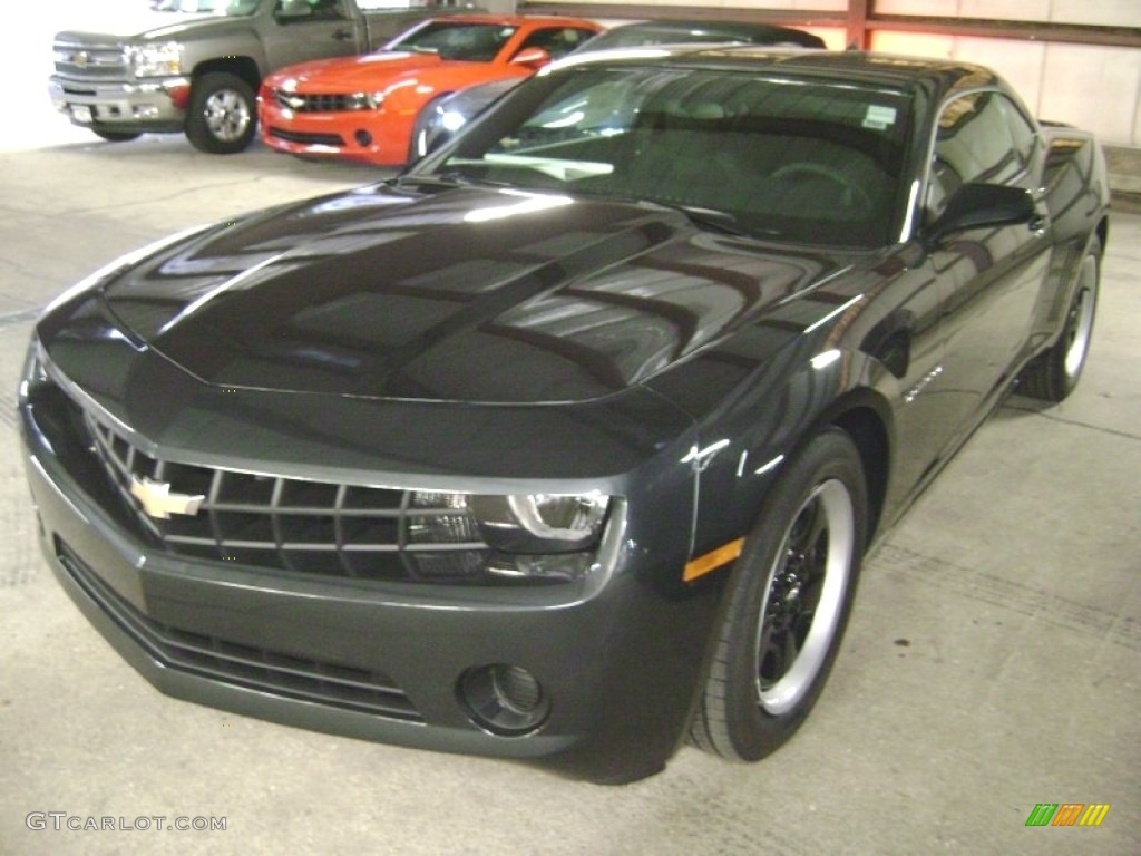 2013 Camaro LS Coupe - Ashen Gray Metallic / Black photo #1