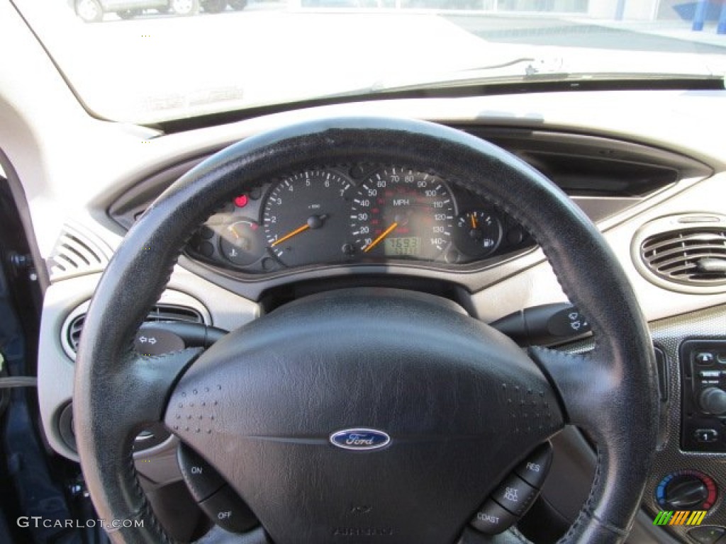 2001 Focus ZX3 Coupe - Twilight Blue Metallic / Medium Graphite Grey photo #20