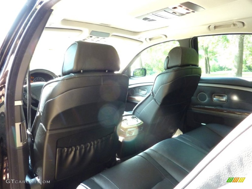 2005 7 Series 745i Sedan - Black Sapphire Metallic / Black/Black photo #22