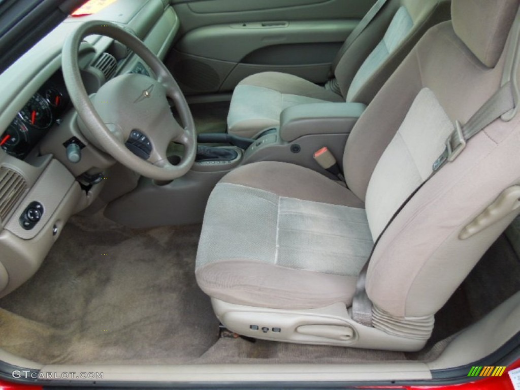 Taupe Interior 2003 Chrysler Sebring LX Convertible Photo #70191155