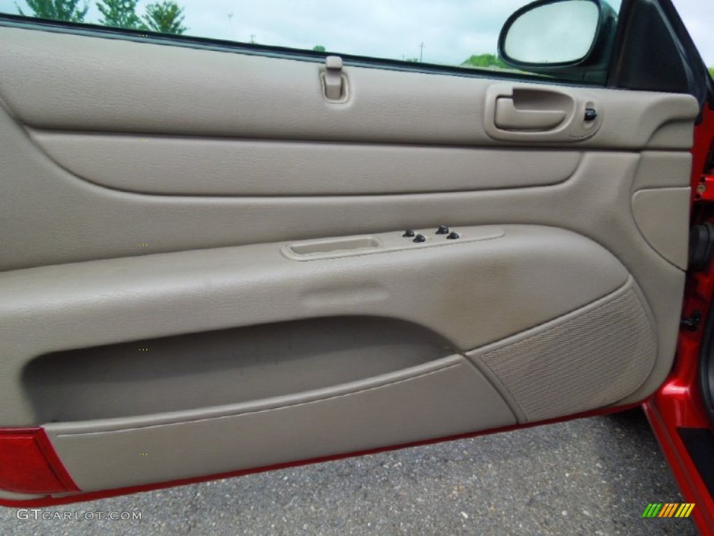 2003 Chrysler Sebring LX Convertible Taupe Door Panel Photo #70191161