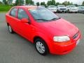 2004 Victory Red Chevrolet Aveo LS Sedan  photo #2